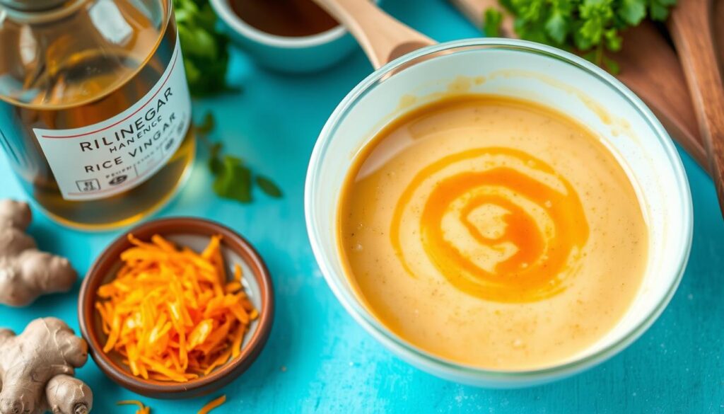 homemade ginger miso dressing