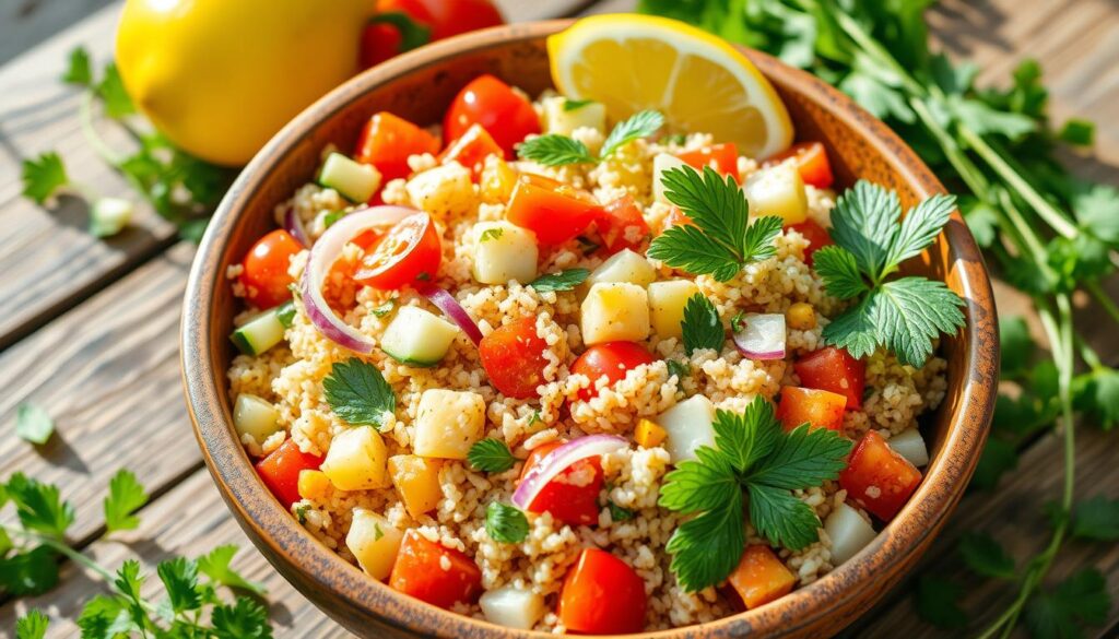 Mediterranean Bulgur Wheat Salad